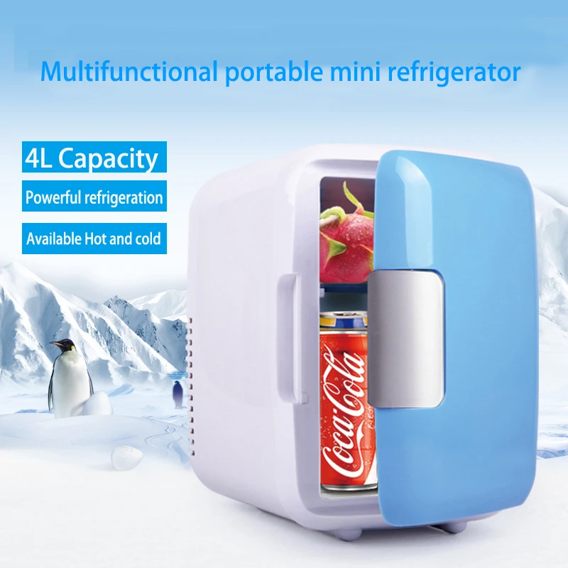 Custom portable hot cold 4 litres small table mini fridge for hotel fridge