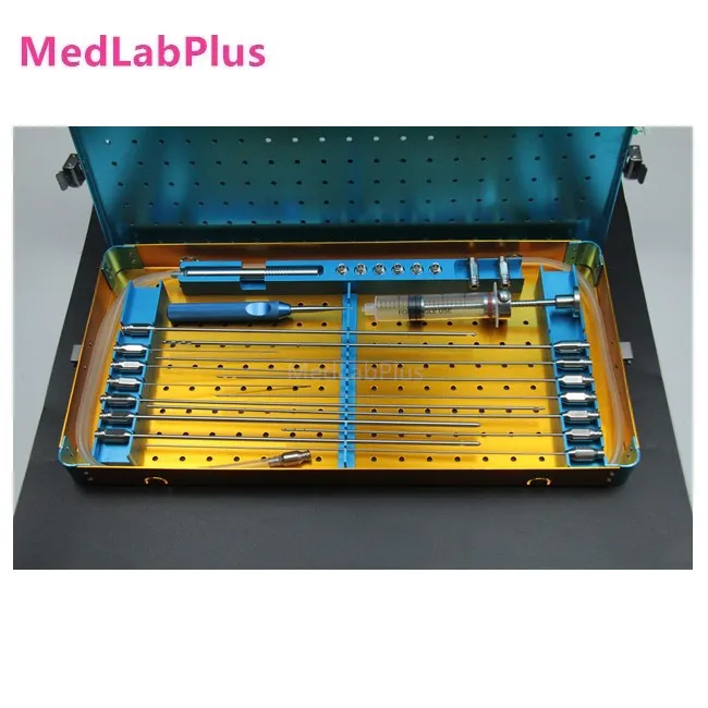 Liposuction cannulas set fat transfer Cannulas kit box fat transplantation set