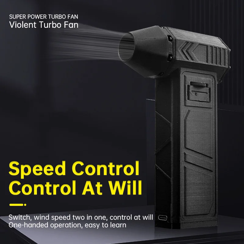 High Quality 130000rpm Mini Handheld Super Turbo Leaf Blower for Car Drying Household Mini Jet Fan