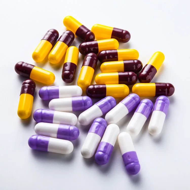 Factory Supply Veggie Size 0 HPMC Size 00 Acid Resistant Vegetable Capsules Colored Empty Capsule