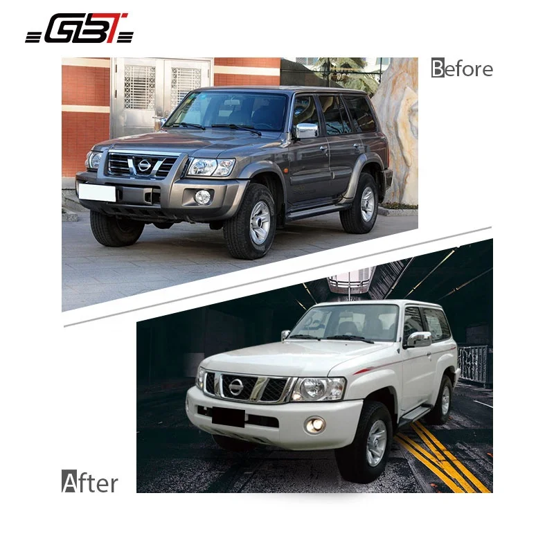 GBT body kit with front&rear bumper and grilles head light years 2008-2012 for Nissan Patrol V-tech Model
