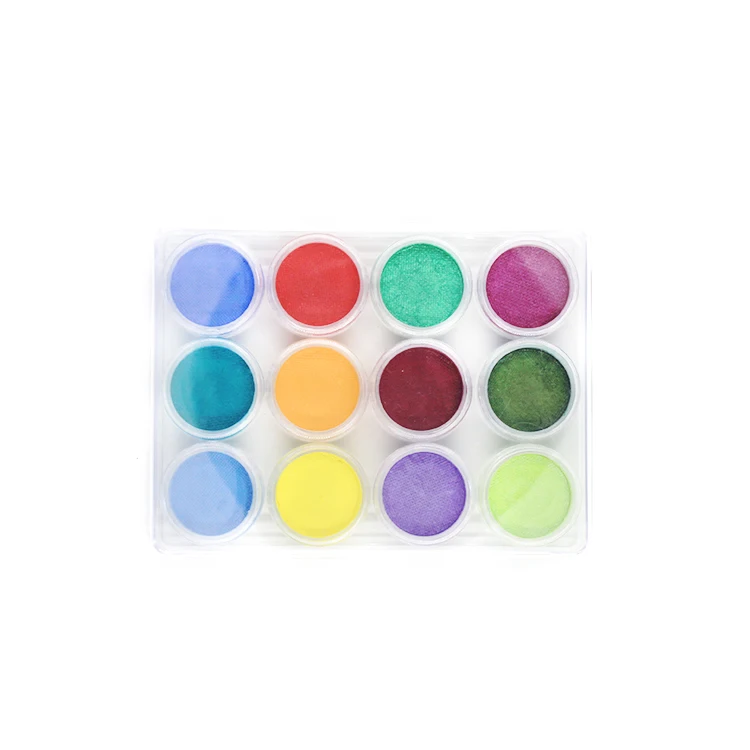 Factory Price 12 Colors Face Paint Kit Small Piece Palette Face And Body Painting Kit Set