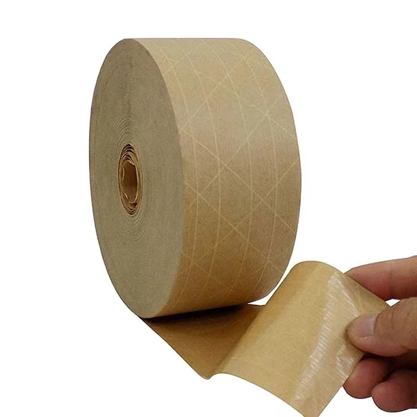 Writable Water Activated Fiberglass  Reinforced Kraft Paper Gummed Tape