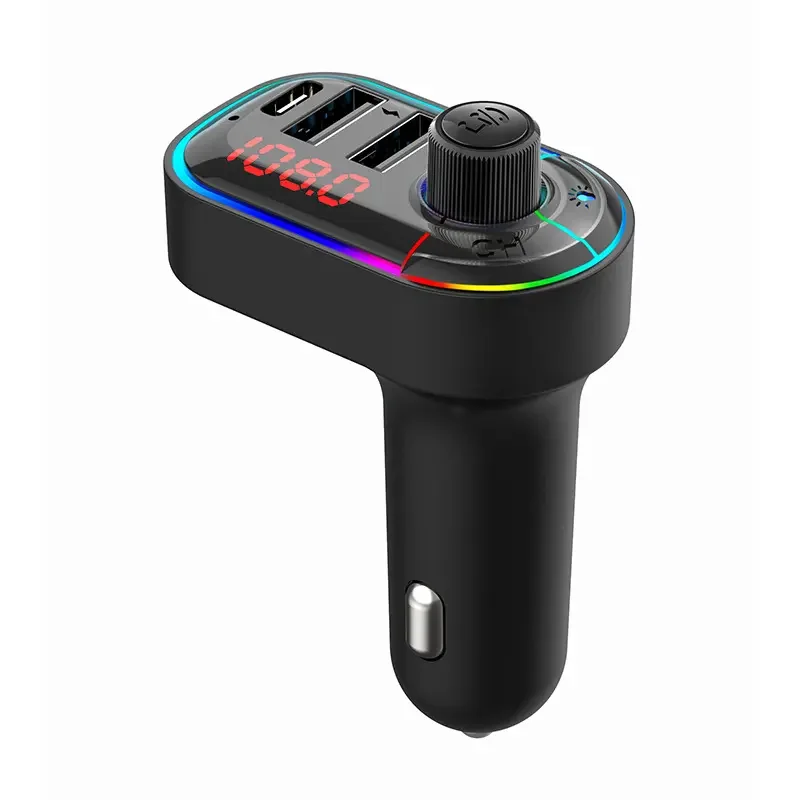 Fm transmitter wireless car charger mount mp3 player for car