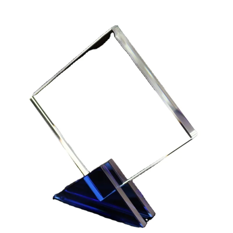 Wholesale Cheap Crystal Trophy Award Glass Award Crystal Plaque for Souvenir Gifts