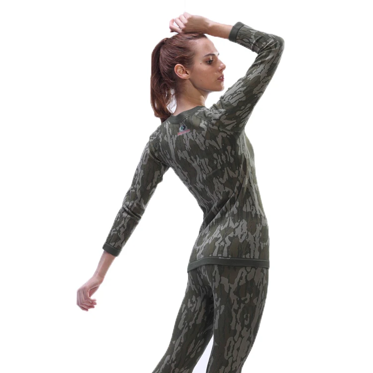 
High Waist Long Sleeve Leggings Fitness Spandex Wear Cheap Seamless Winter Women Thermal Underwear 