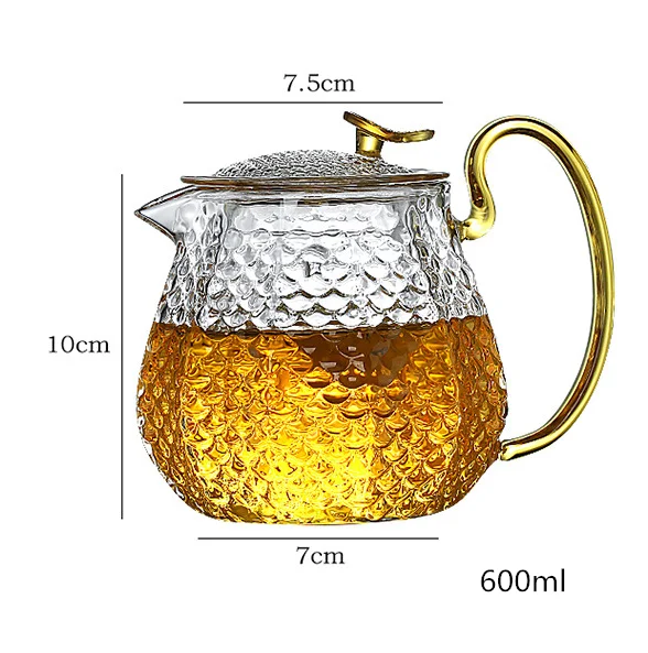 Hot Sale 500ml Teapot Set With Cup Black Tea Green Teapot For Drinking Set