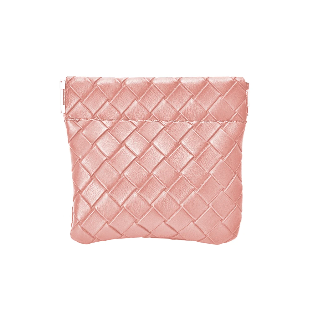 Small Makeup Bag for Purse Vegan Leather Pouches for Purse Squeeze Coin Purse Lipstick Bag Small Makeup Bag for Coin Lipstick