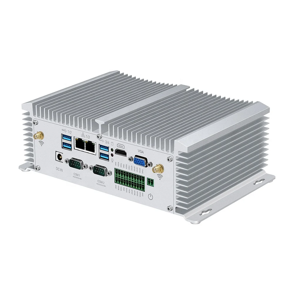 Mini PC Eanless Design Industrial Computer i5 8250U i7 7500U Dual Net Dual Serial GPIO LVDS HD High Definition Industrial Comput