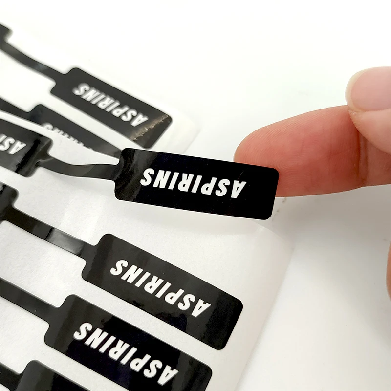 Custom Private Fashion Logo Printing Ring Neck lace Glasses Jewelry Tag Sticker Price  Label For Or Barcode Thermal Printer