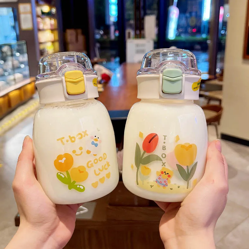 2022 производители оптовая продажа красивая высококлассная кружка для девушек в стиле слиппи с градуированным стеклом термостойкая портативная Студенческая чашка