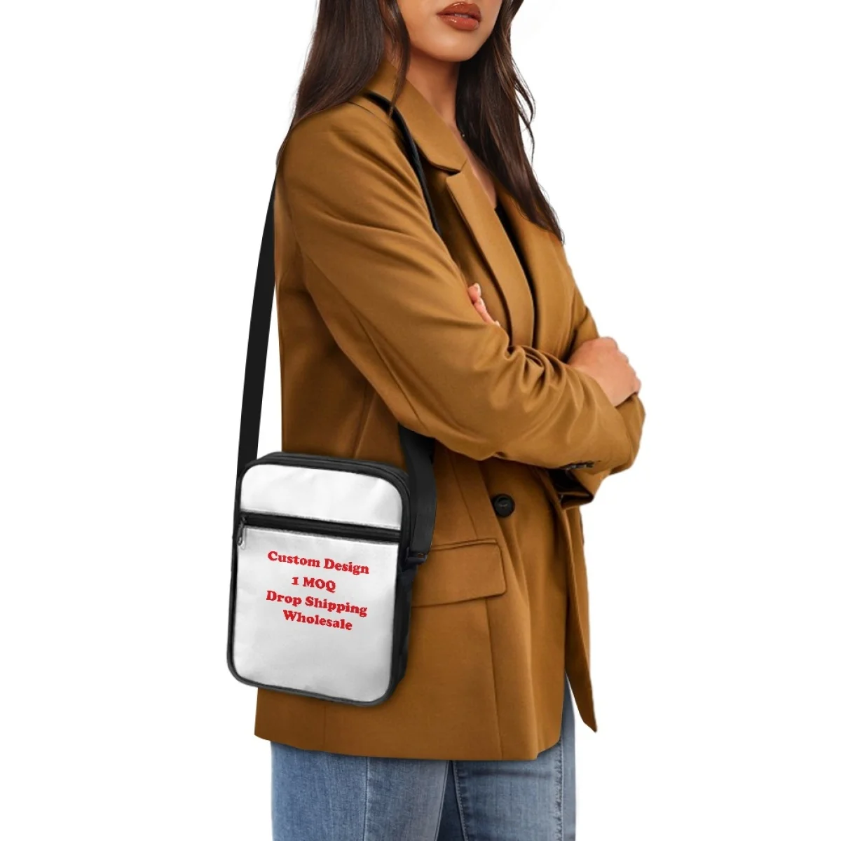 Custom High Quality Messenger Bag Crossbody Bags Print On Demand Fashion Simple Low Price Low Price Casual Crossbody Bag