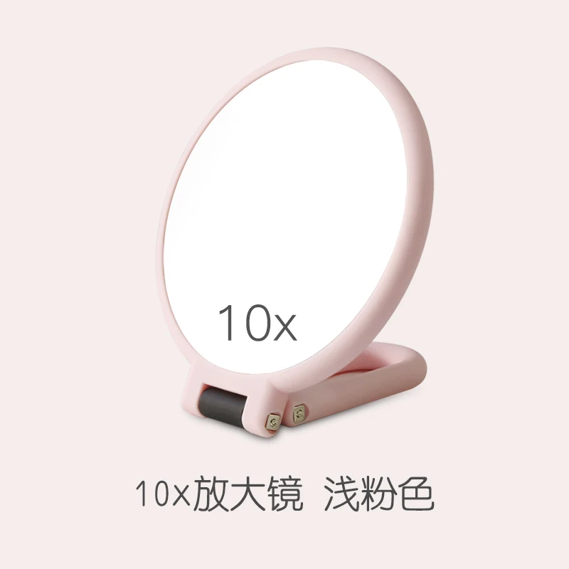 Cute Circle Small Mirror For Purse Hand Held Make Up Mirror Espejos De Mano Handheld Compact Pocket Hand Vanity Makeup Mirror