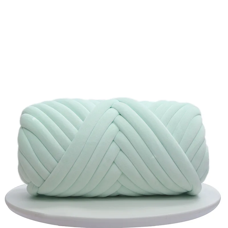 Popular Hot Sale 3cm Wide Chunky Yarn Braid Hand Knitting Blanket Carpet Short Velvet Cotton Tube Filled