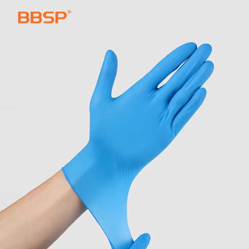 black nitrile gloves factory wholesale latex powder free food gloves 4.5 5.0g 7.0g Tattoo disposal nitrile exam gloves