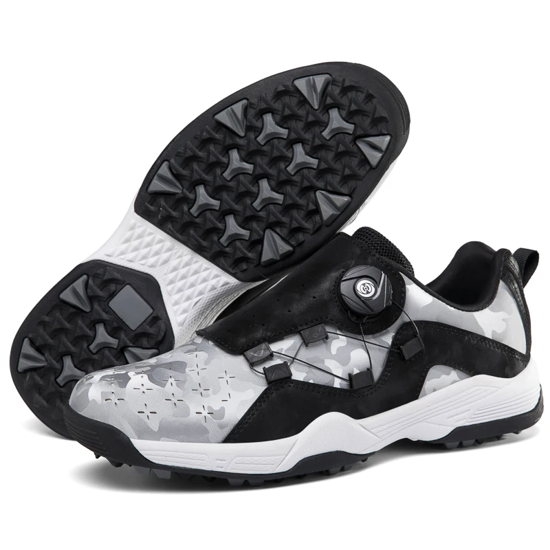 high quality Custom New Style Waterproof real Leather Men Golf Shoes Women for sale