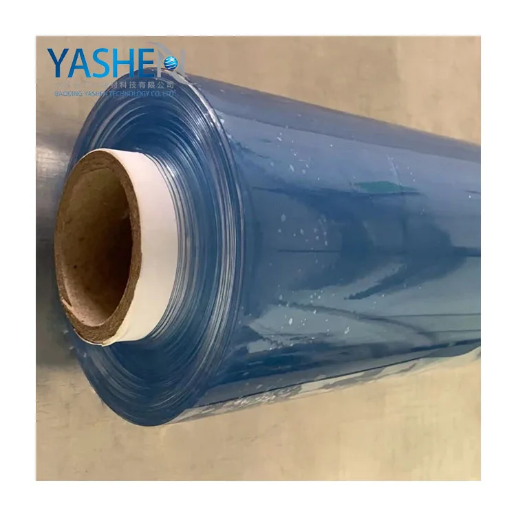 pvc plastic soft waterproof film raw material crystal  sheet transparent roll  for table cover