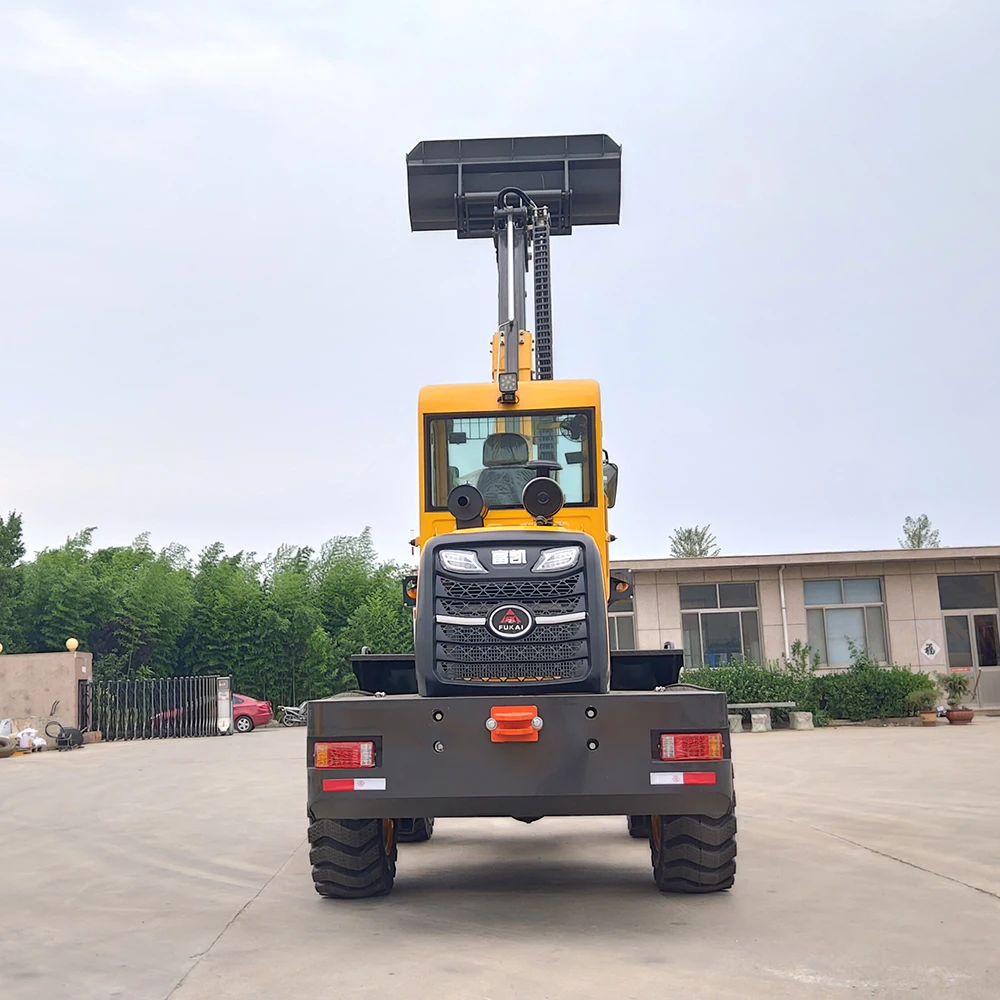 Wheel Telescopic Loader 4 Wheel Steering Mini Telehandler Telescopic Boom Loader
