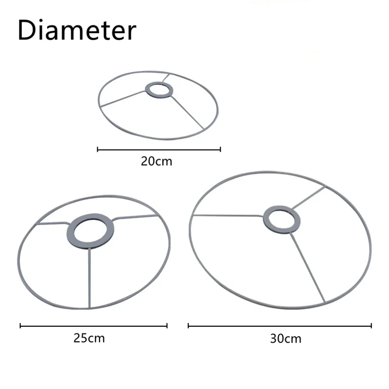 European Style Fitter lighting accessories White lamp shade metal rings