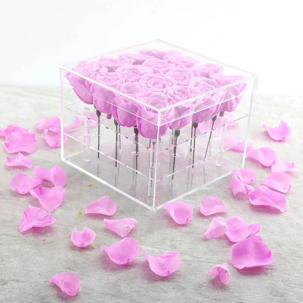 Пластиковые стебли розы от производителя Yunnan дешевые пластиковые золотые для консервированных роз