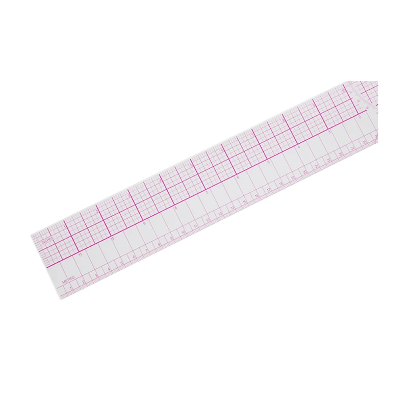 Hot Sale 60cm/23inch Transparent Scale Plastic Straight Sewing Ruler #B97