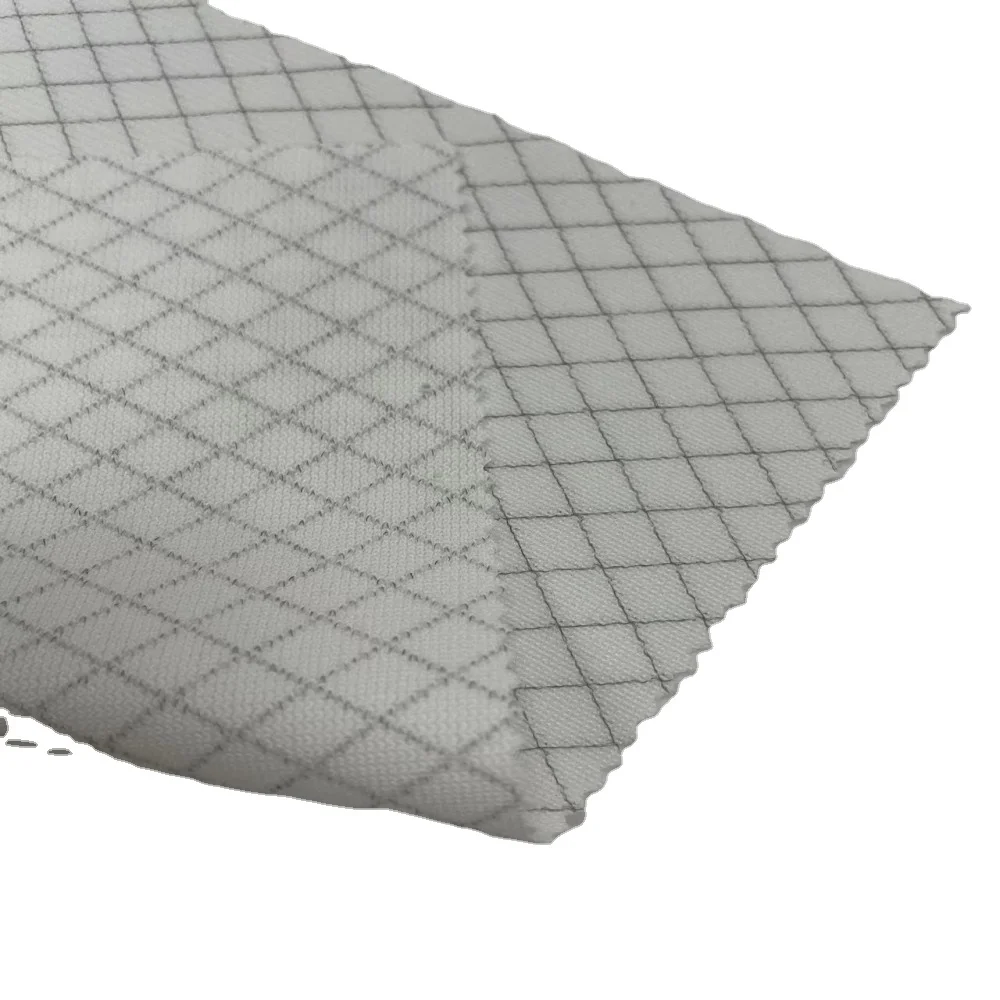 Гр переработанная сетчатая полоса полиэстер Антистатическая плед ОУР электропроводящая