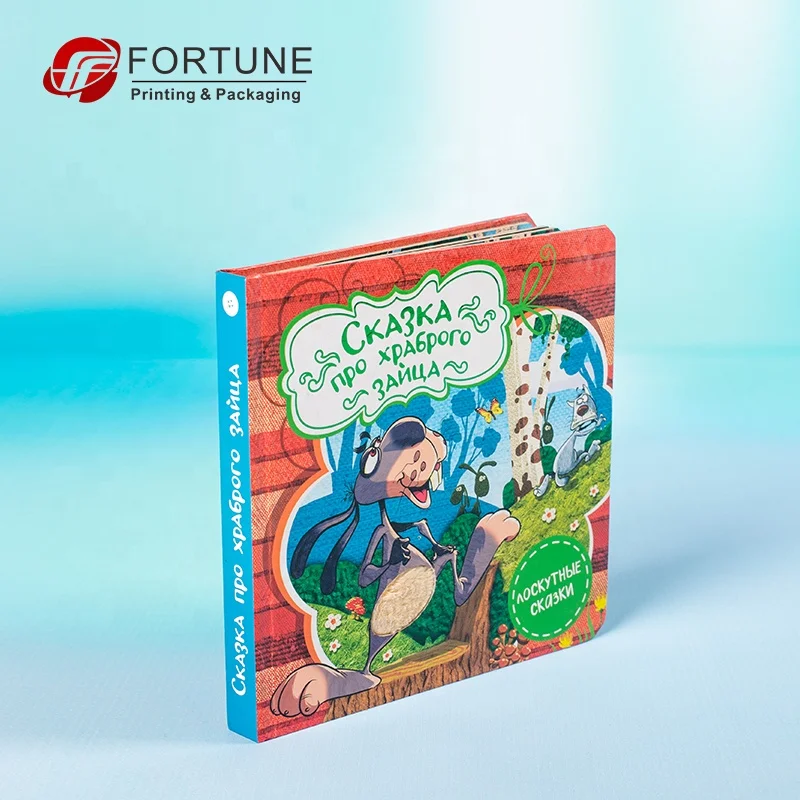 2020 Wholesale Custom Comic Russian Kids Learning Board Books Children