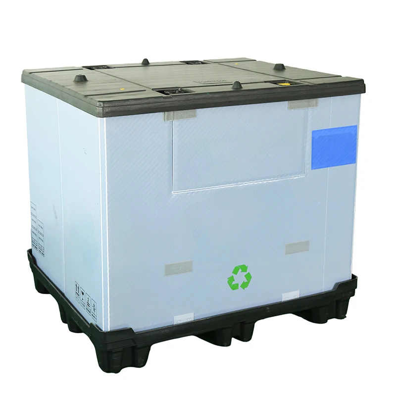 Large Reusable Bulk Stackable Container Plastic Corrugated Cardboard Shipping Sleeve Pallet Box for Sale