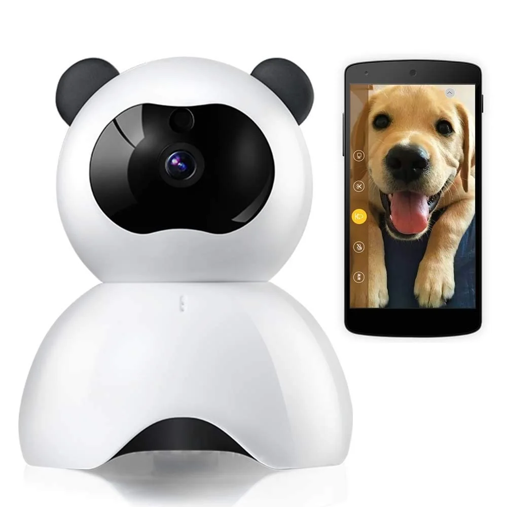 
 Pet IP камера для собак и кошек для радионяня 1080P Full HD для камеры для iPhone и Android WiFi домашняя камера с двухстороннее аудио  