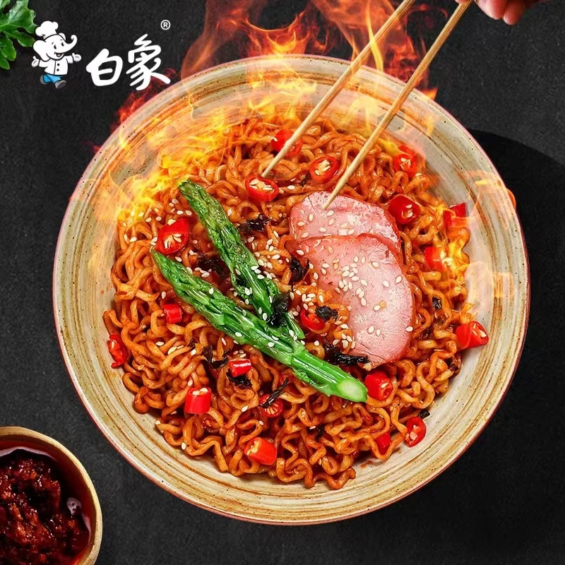 Hot Chicken Flavor Ramen Baixiang Halal Turkey Noodles Spicy Instant Noodles