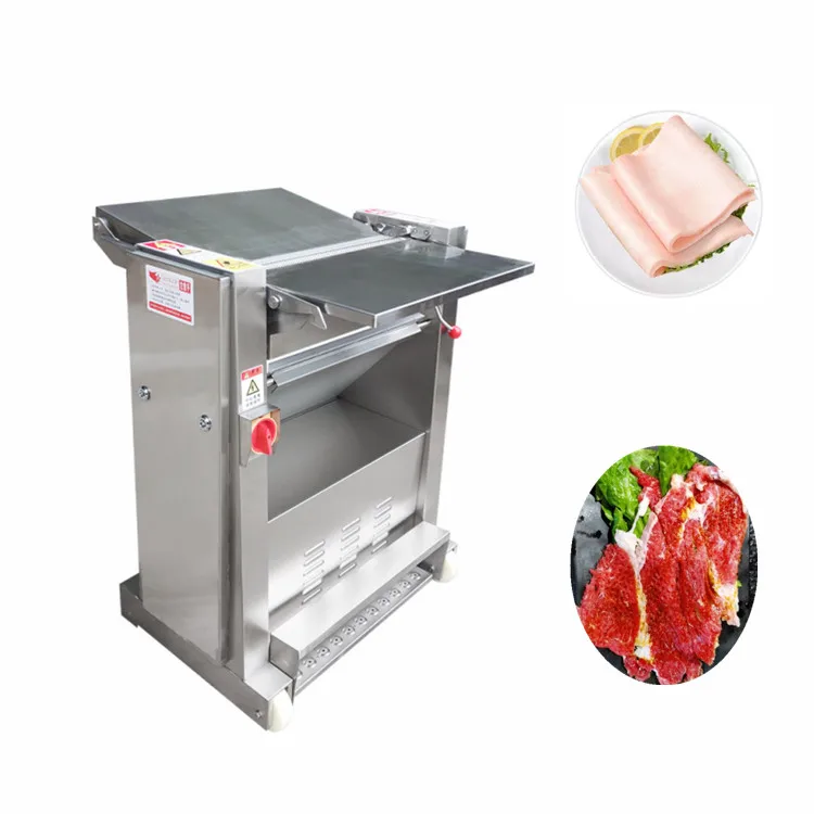 Cheap Pork Skinner Pork Rind Meat Skinner Slicer/ Lamb Pig Beef Skin Fat Remover/ Beef Slice Cut Machine