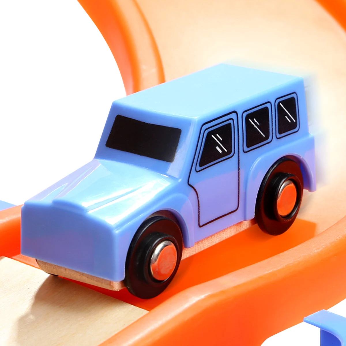 Topbright pretend play wooden toy garage parking lot wood garage toy