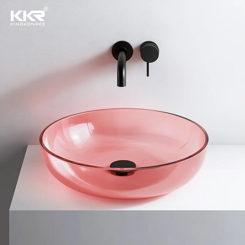 Good Quality Environmental Round Small Bathroom Sink For Apartment