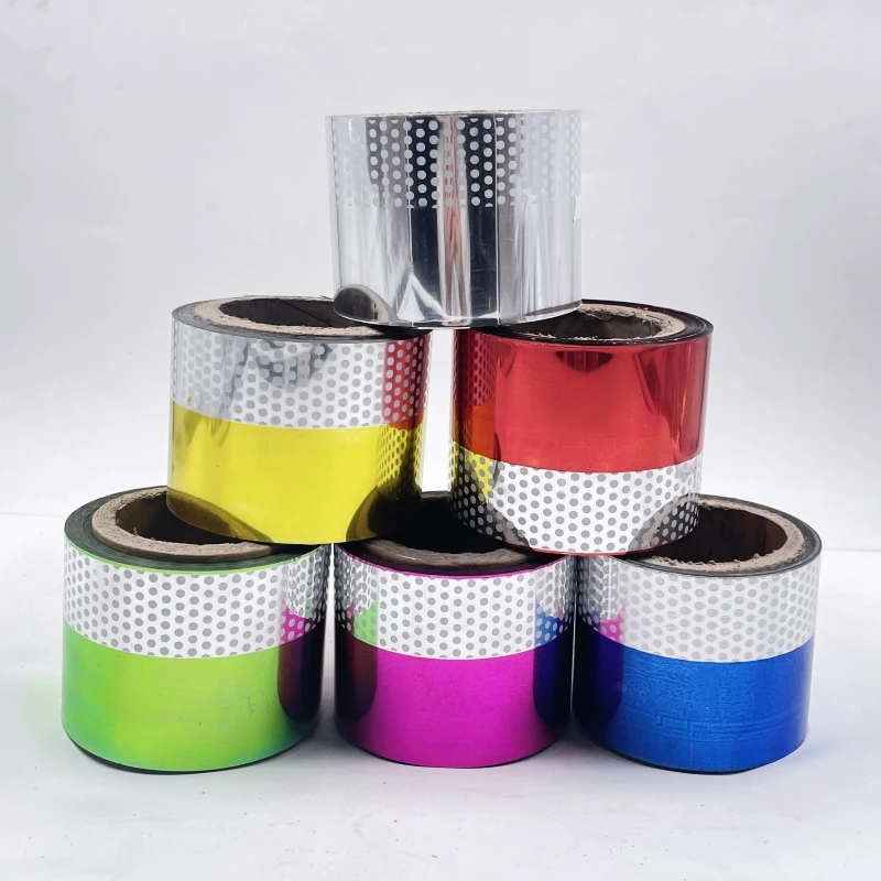 PET bicolor color aluminized wire decorative Aluminum plating Plastic film