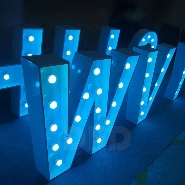 Wholesale Stainless steel Lights Marquee Letter 4ft Led Big Numbers Giant Light Up Letters Led Marquee Love Letters