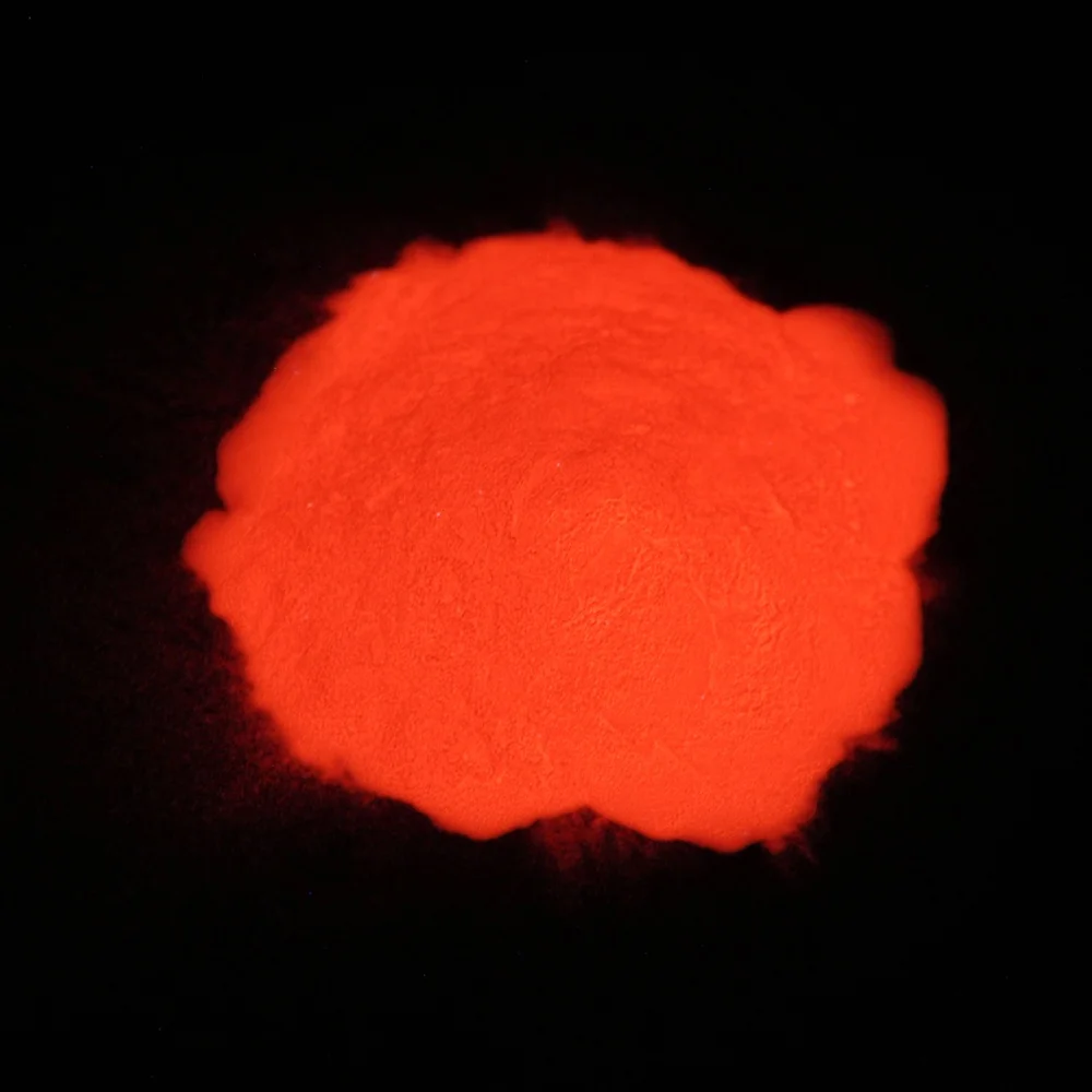 Red glow in the dark pigment powder and Orange phosphorescent pigment powder for paint