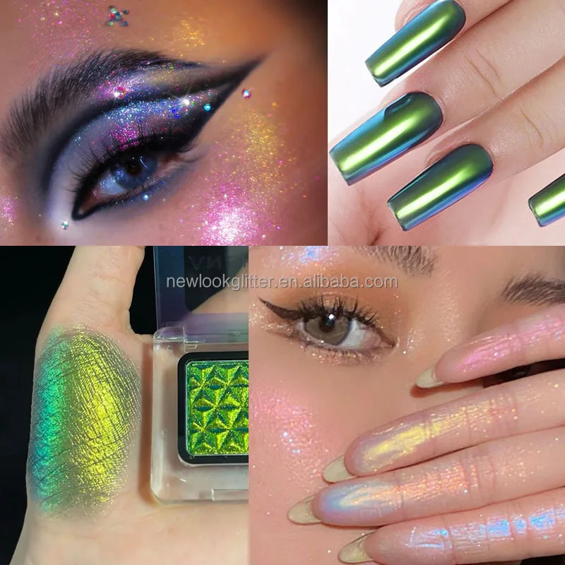 Super Shift Pigment Chameleon lip gloss pigment chrome loose eyeshadow pearl Powder Cosmetic Chameleon Powder