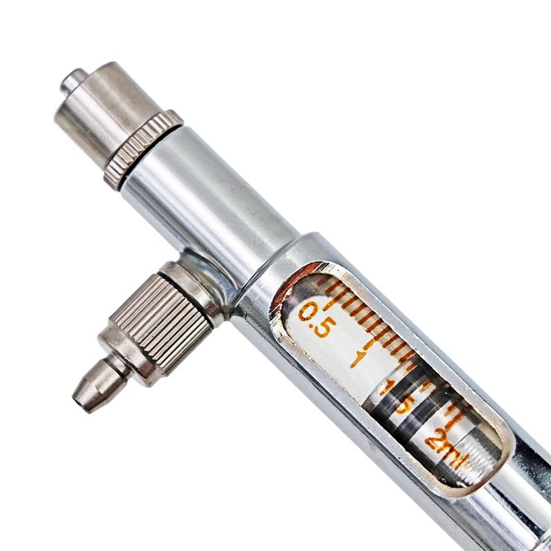 Ветеринарная вакцина Инжектор Шприцы животных вакцинация шприц с иглой и бутылка для адаптера переменного тока