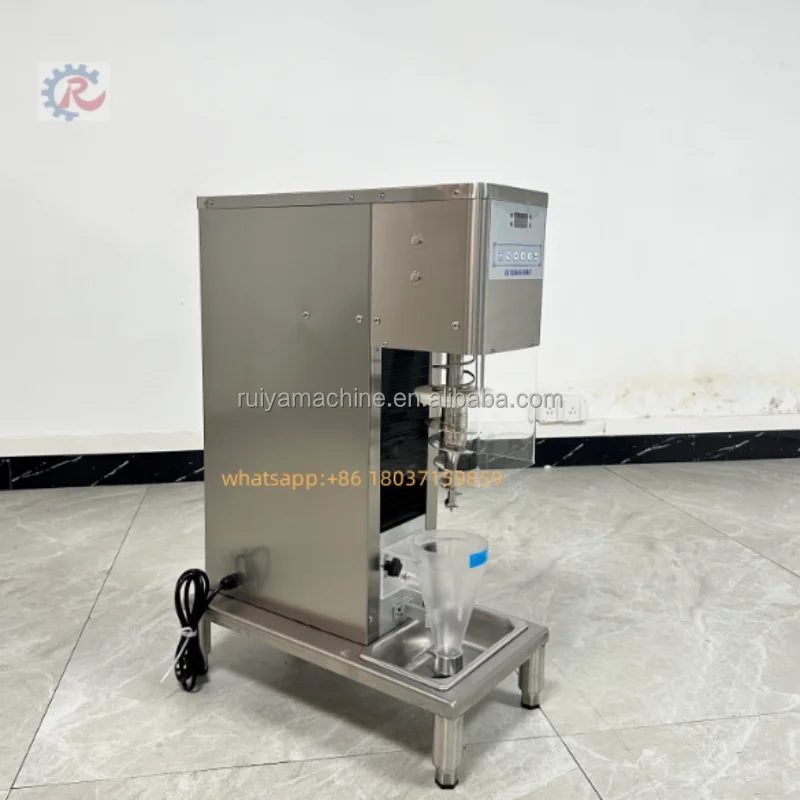 New Design automatic Fruit Ice Cream Blender Soft Ice Cream Mixer frozen Yogurt Nuts Making Machine
