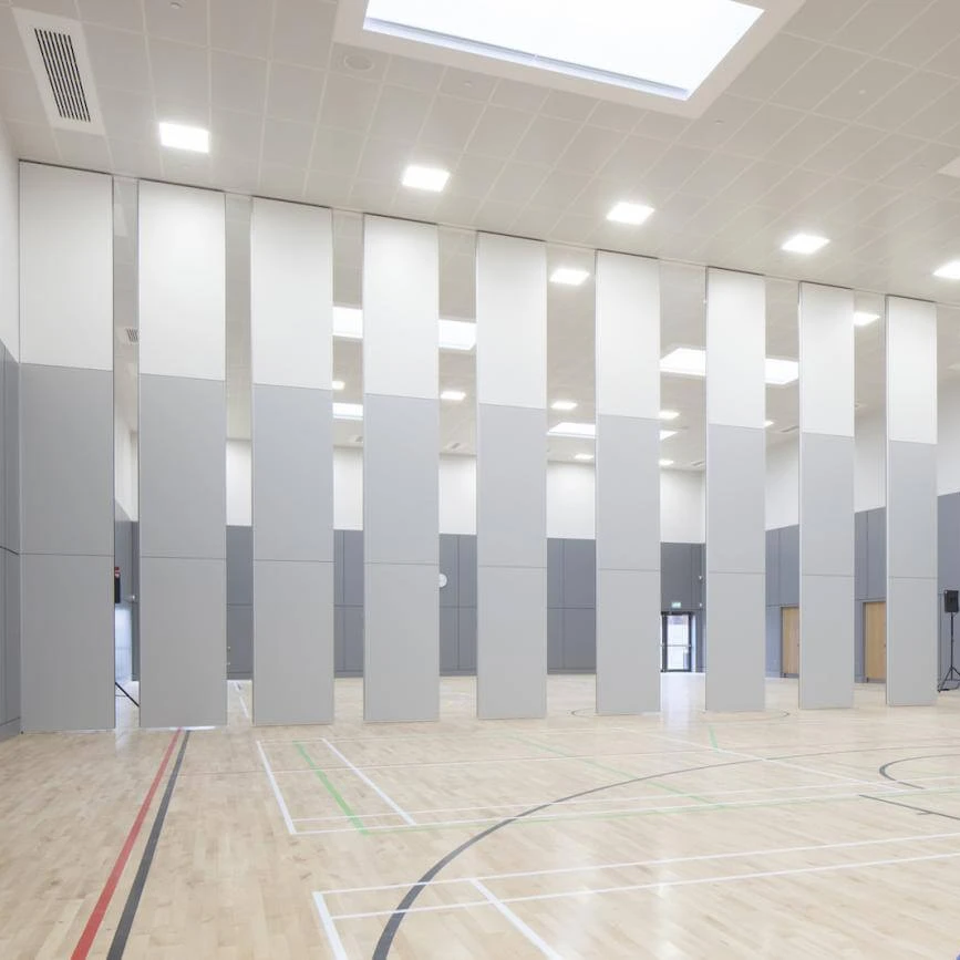 STC 53DB soundproof folding partition for playground soundproof room partition for functional room sliding wall partition