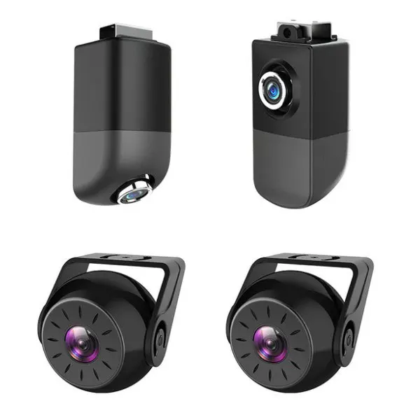 Semi-trailer four-channel monitoring truck driving recorder HD reversing image 360-degree panoramic view driving recorder