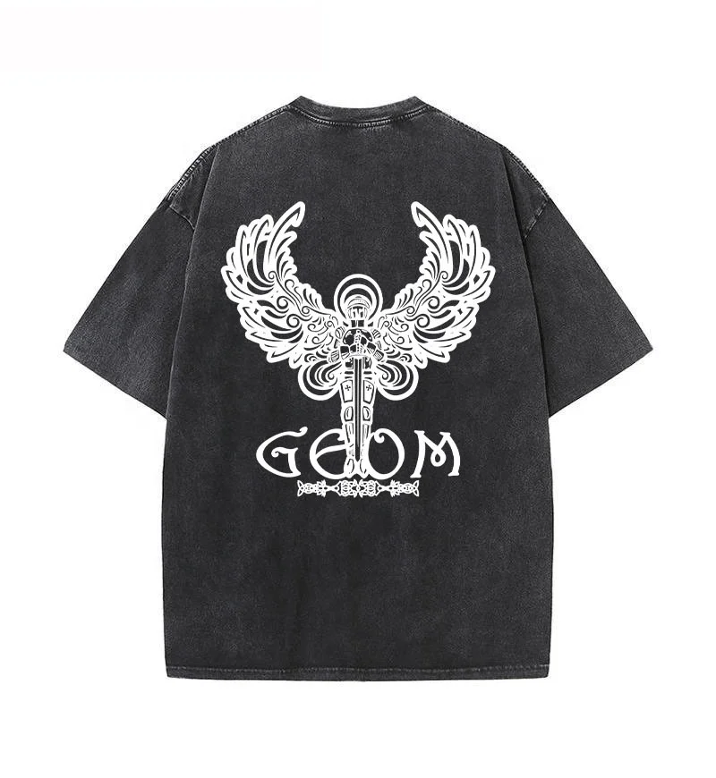 Summer men washed style men t shirt star with the same style to do old style fashion sport t shirt for man