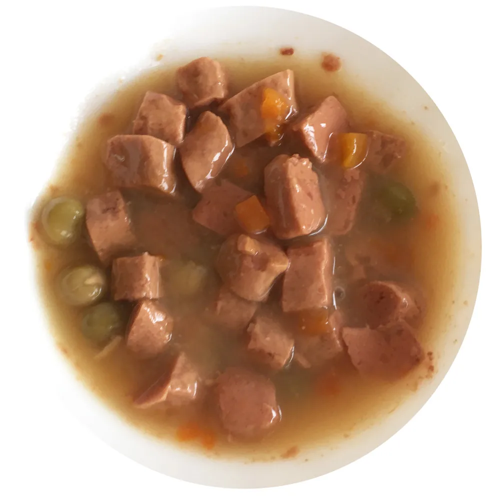 chicken/beef vegetable chunk flavor wet dog food canned food for dog