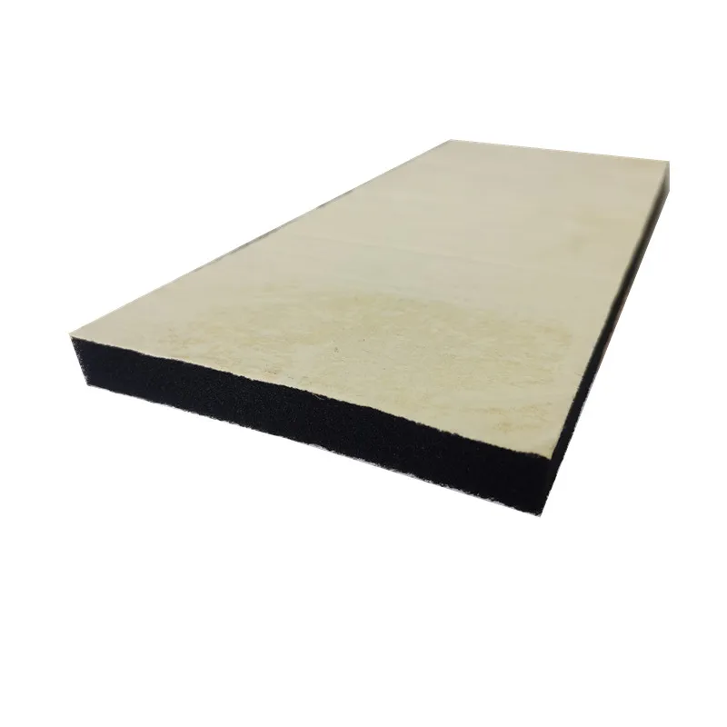 Open Cell Polyurethane Foam Duct Liner Coated with Aluminum Glass Fiber and Self-adhesive