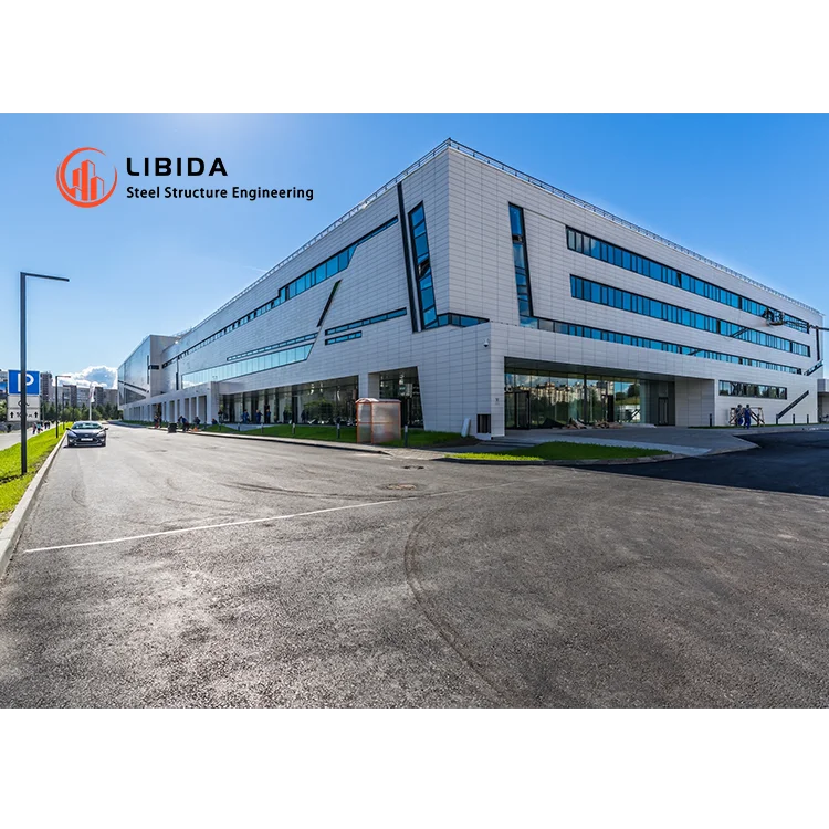 Customized Commercial Metal Building Light Prefabricated High Rise Steel Structure Office Hotel Building