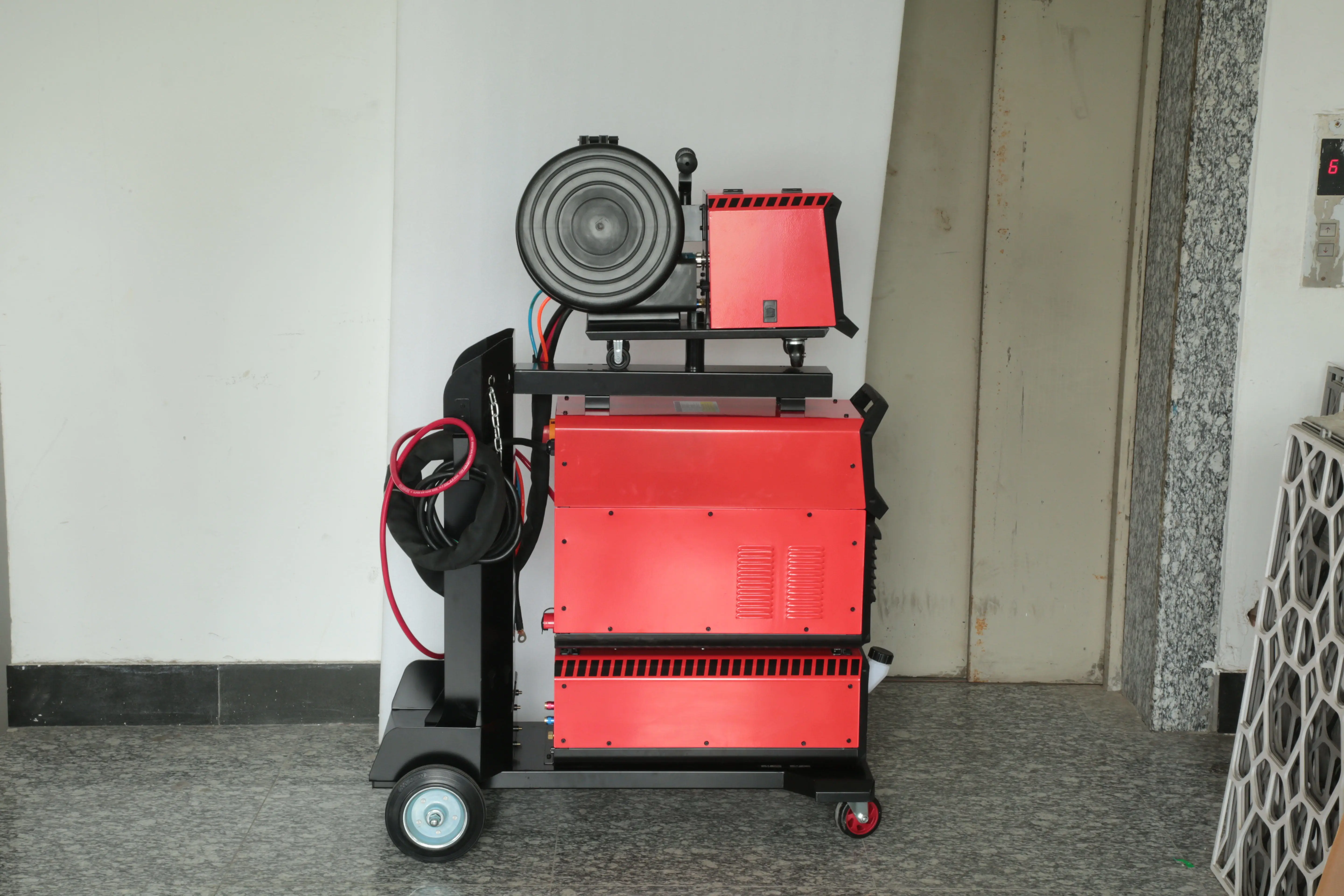 MIG 350P welding machine 3 phase 380V high speed pulse external wire feeder IGBT high duty cycle  15.8 KVA