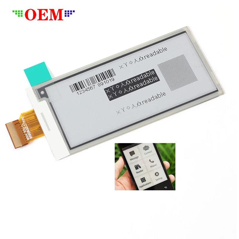 New trend flexible 2.9 inch 128*296 electronic paper tft screen module e ink display with On-chip oscillator for ESL price tag
