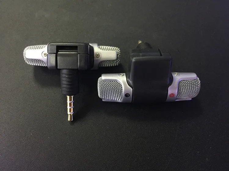 Mini Portable 3.5mm 3 poles 4 poles aux Mini Microphone for MIC-DS70P Condensers Stereo Microphone For MD computer  /phone