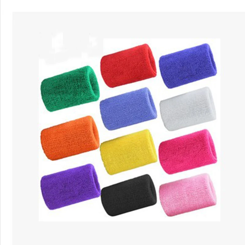 Sports Wristbands Sweatbands Moisture Wicking Athletic Cotton Terry Cloth Sweatband for Tennis