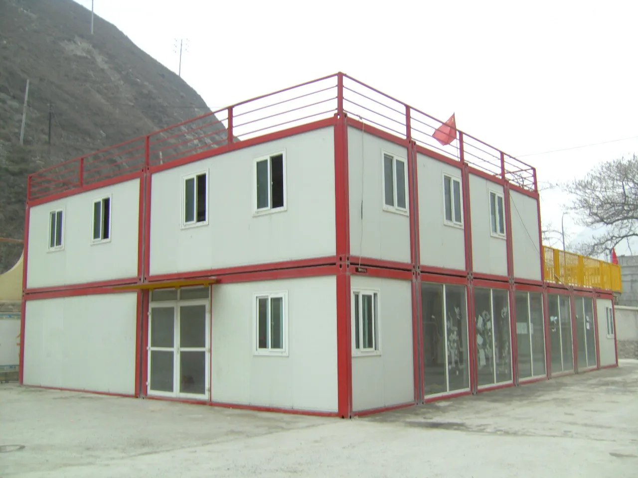 Container House Cabin  Prefabricated house modular home 20ft container house office flat pack prefab container home